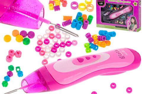 Gép gyöngyök hajba fonására