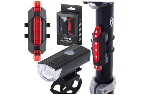 Komplet LED svjetala za bicikl - stražnji, prednji USB