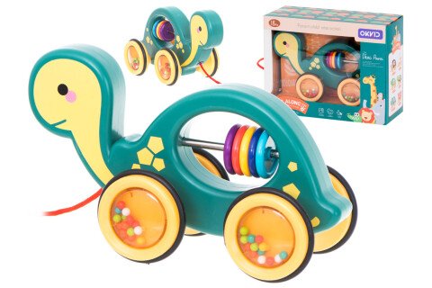 Μια χελώνα κροταλίας σε μια χορδή