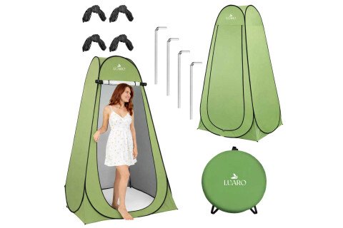 LUARO šator za samostalnu montažu za tuširanje, svlačionicu, turistički toalet, zeleni