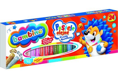 BAMBINO Pastelne oljne barvice, 24 barv