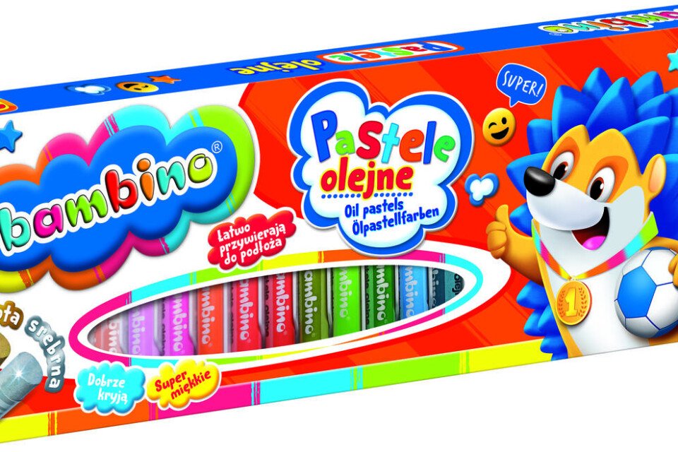 BAMBINO Pastelne oljne barvice, 24 barv