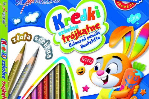 BAMBINO Pastelli scuola triangolari 24 colori