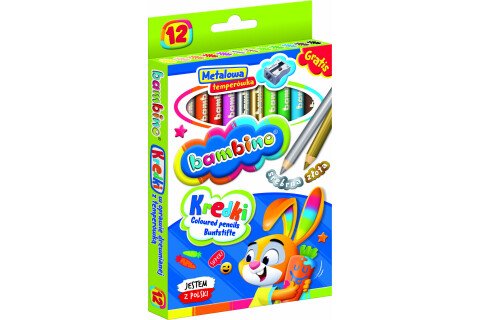 BAMBINO Buntstifte – 12 Farben + Spitzer
