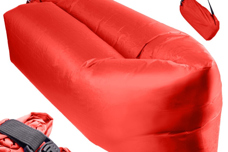 Въздушна възглавница - шезлонг, червена 230х70см