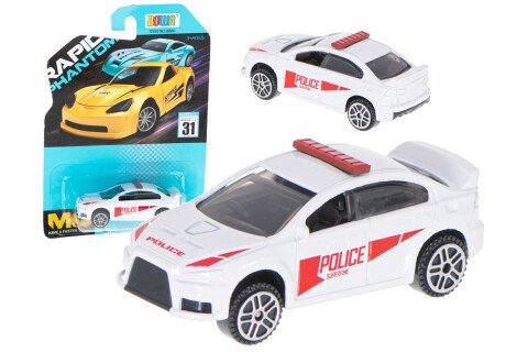 Macchina da corsa - polizia, bianca