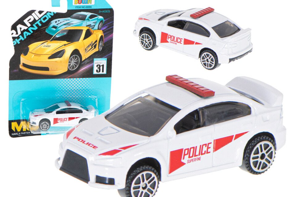 Macchina da corsa - polizia, bianca