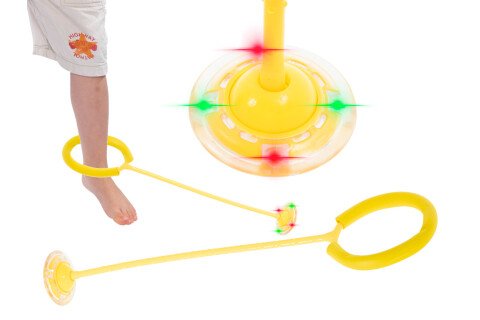 Hula hoop dečija igra, LED svetleći - žuti