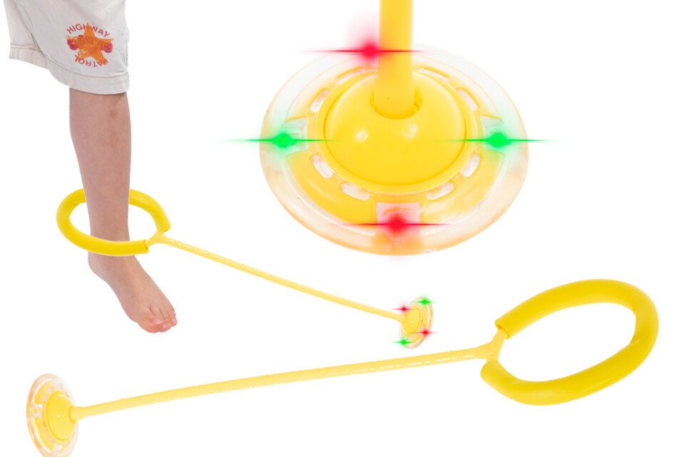 Hula hop dla dzieci, świecąca dioda LED - żółta