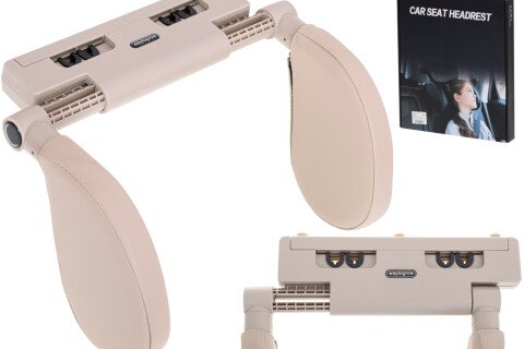 Beige verstellbare Autokopfstütze