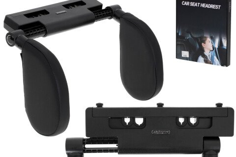 Fekete állítható autós fejtámla