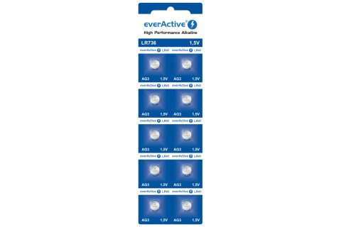 EverActive Alkaline G3 LR736 pretisni omot -10 baterij