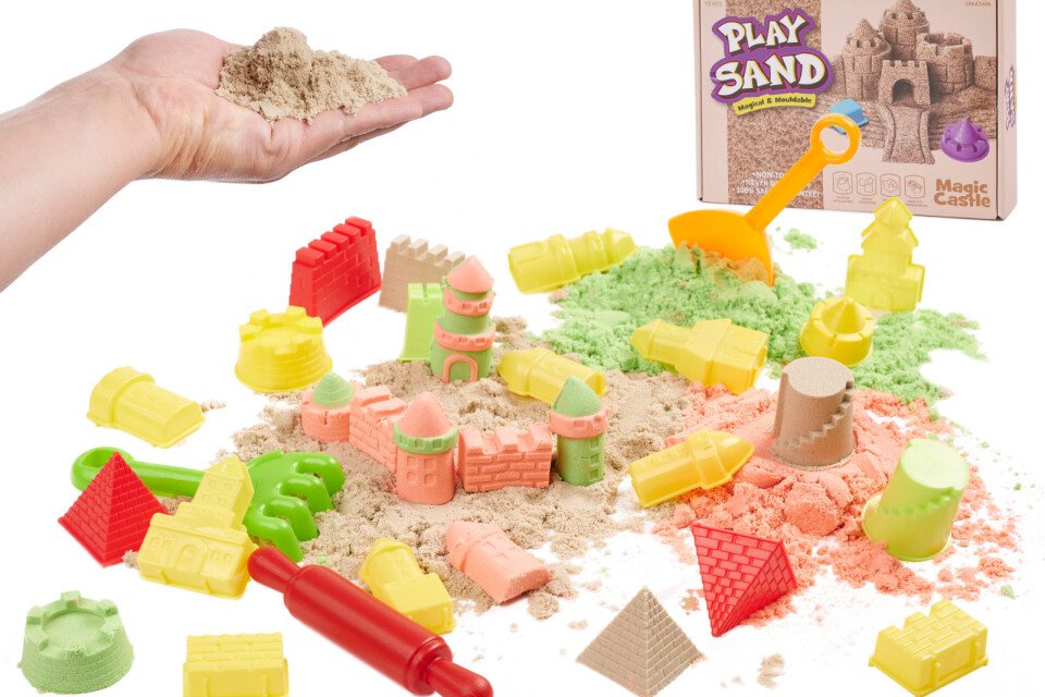 Księżycowy piasek kinetyczny 750g + akcesoria