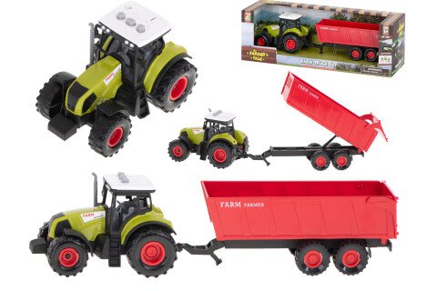 Traktor-Landwirtschaftsfahrzeug mit LED-Anhänger + Soundeffekten