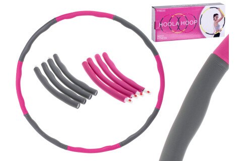 Dispositivo per massaggio Hula Hop per la perdita di peso, rosa-grigio