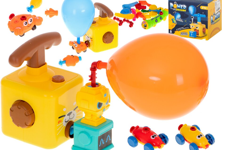 Giocattolo per il lancio di palloncini per bambini, auto