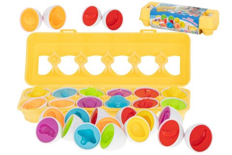 Εκπαιδευτικό παζλ διαλογέας - αυγά φρούτων 12 τεμάχια