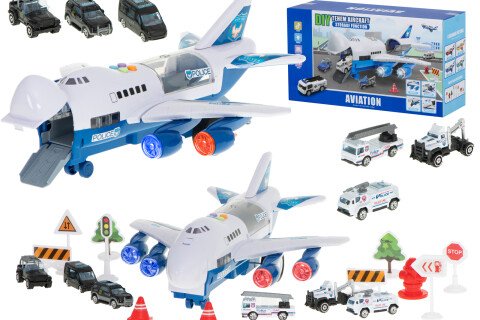 Transportni avion + 6 policijskih automobila