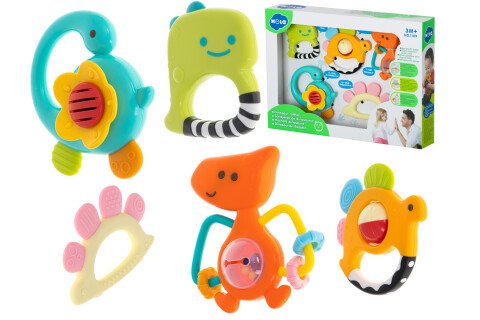 Dječja zvečka HOLA dinosauri - set od 5 komada