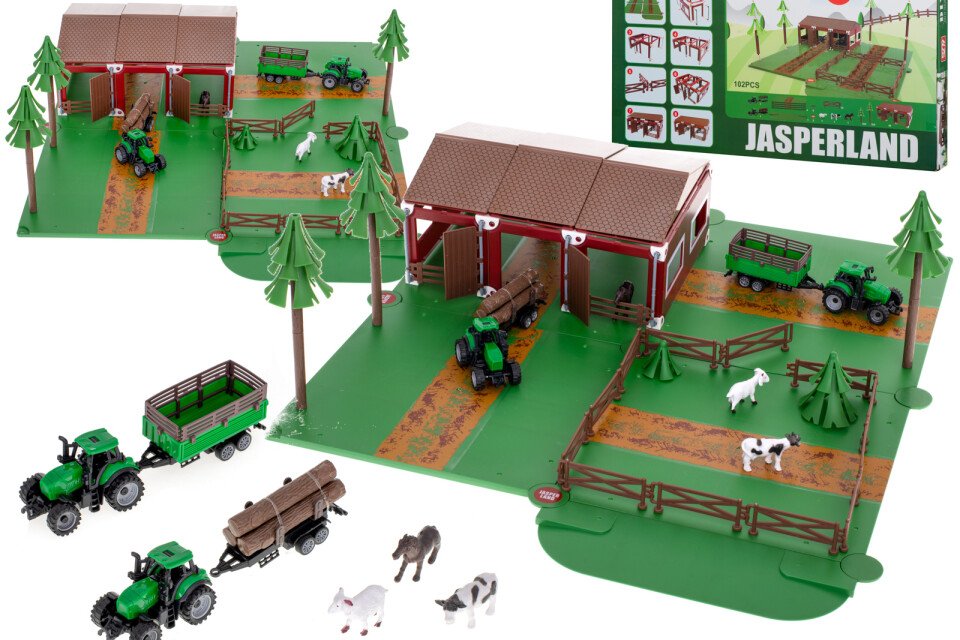 Landwirtschaftliches Spielzeug mit Traktor JASPERLAND