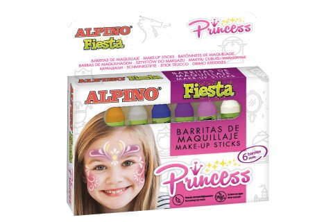ALPINO - olovke za oslikavanje lica princeze, 6 boja