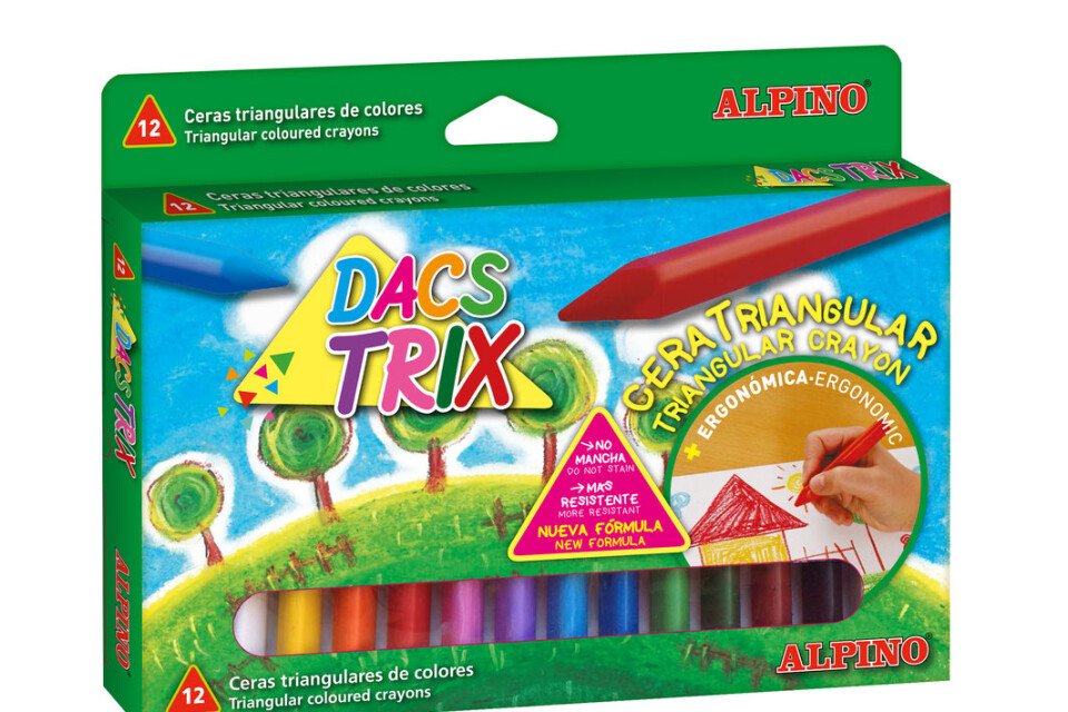 Pastelli a cera ALPINO - 12 colori