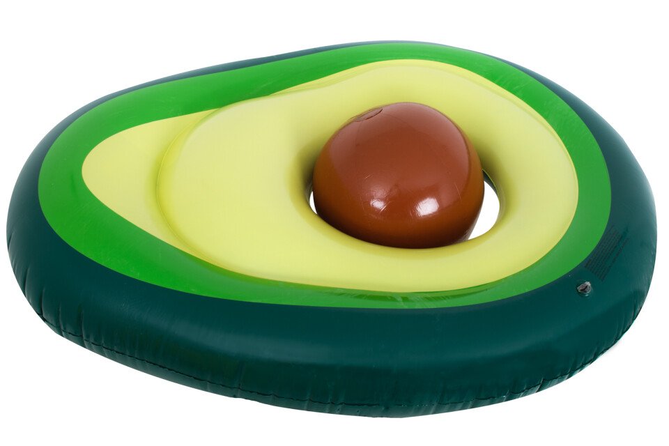 Cuscino da nuoto gonfiabile avocado con palla - 150cm, XL