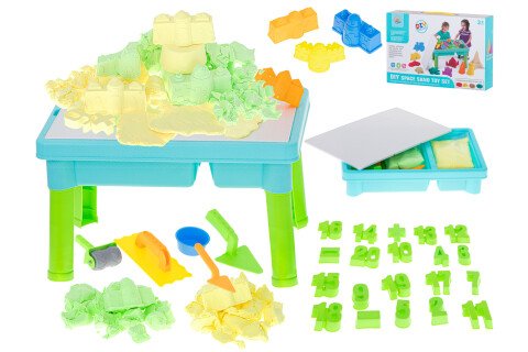 Pískoviště / vodní stůl + příslušenství na písek 31 kusů