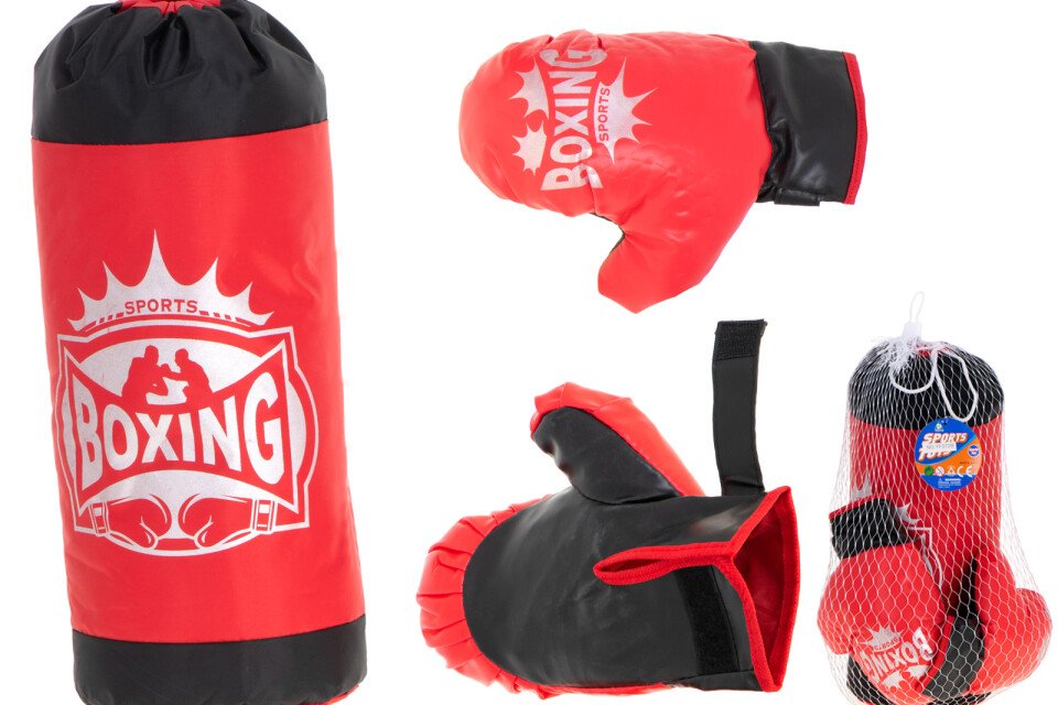 Komplet boksarska vreča in rokavice za boks