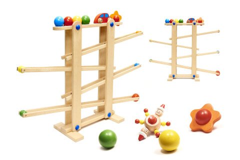 Drewniany tor do piłek, XXL