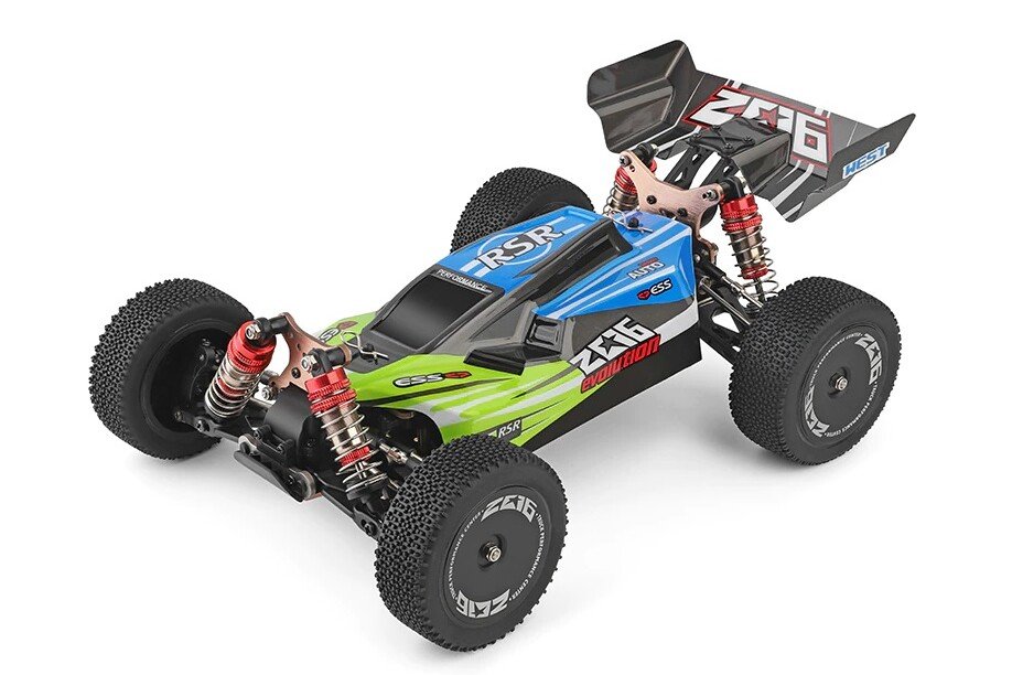 WLtoys 144001 4x4 RC automobil na daljinsko upravljanje, zeleni