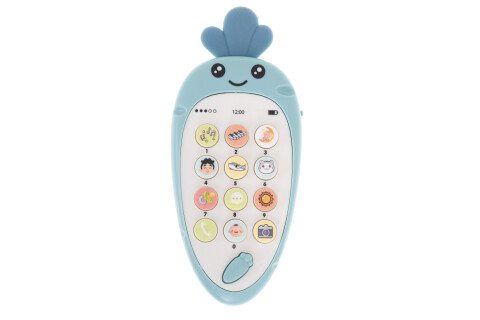 Gyermek oktató telefon, sárgarépa - kék