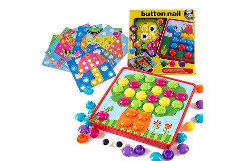Poučna sestavljanka Button Mosaic 57 kosov.