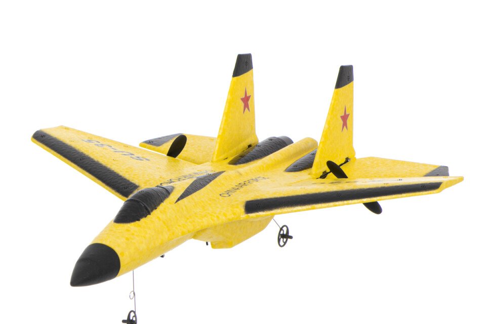 RC avion SU-35 jet - žuti