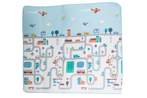 Edukacyjna mata piankowa dla dzieci Ulica 180x200cm