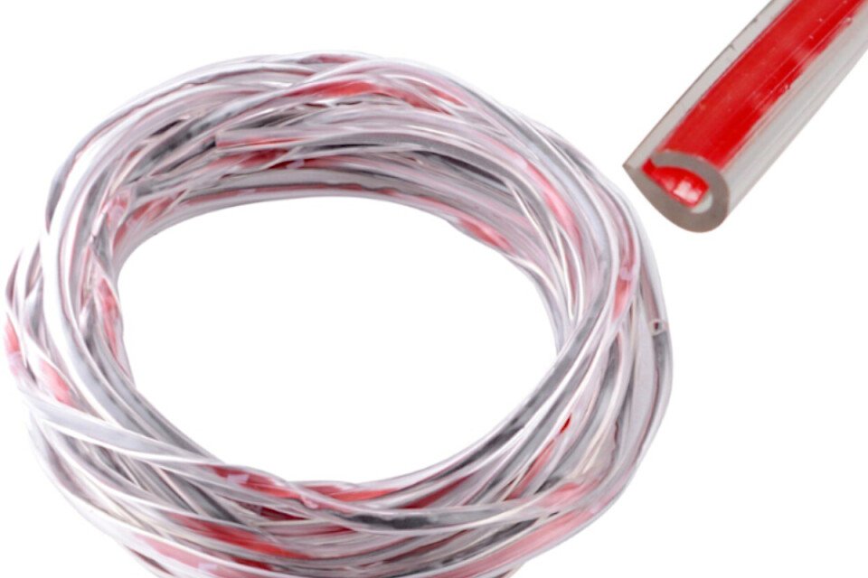 Capac profil pentru marginea ușii - mașină 15m, transparent