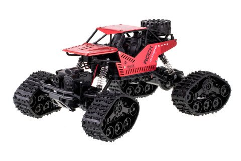 Samochód zdalnie sterowany Rock Crawler 4x4 auto - 2w1, czerwony