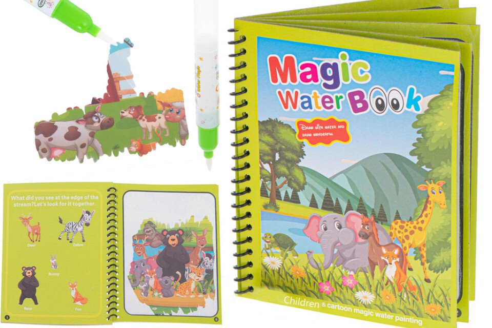 Safari vízi könyv markerrel