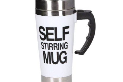 Kubek termiczny samomieszający z pokrywką, 400 ml