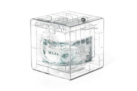 Puzzle labirint prase, proziran