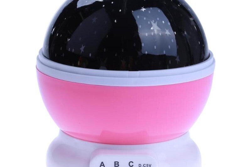 Nachtlicht 2in1 USB-Sternprojektor, rosa