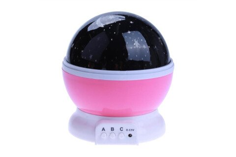 Nachtlicht 2in1 USB-Sternprojektor, rosa