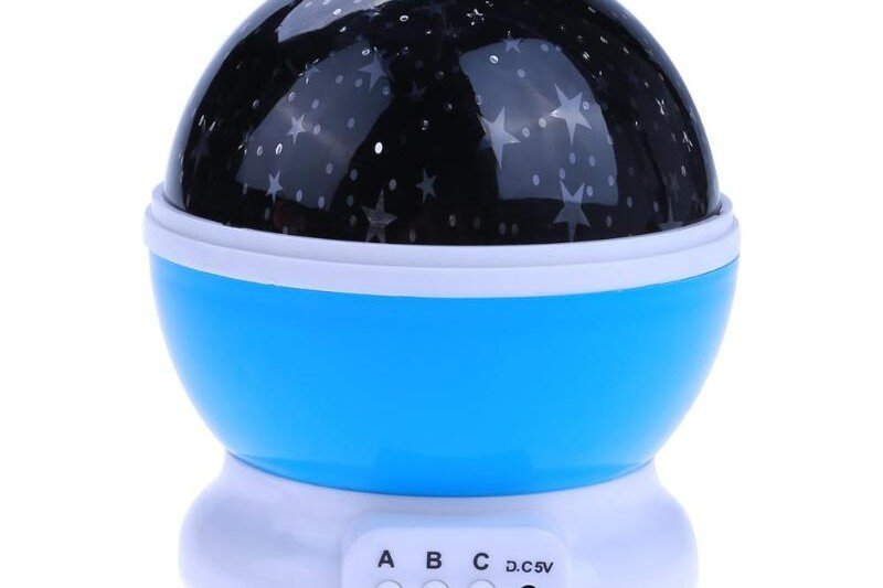 Proiettore stellare USB 2in1 a luce notturna, blu