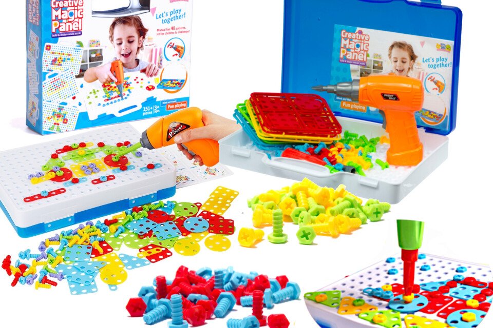 Cacciavite, viti per trapano, blocchi da costruzione - 151 articoli