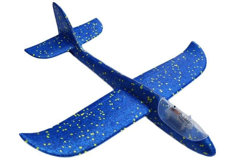 Styropor-Gleiter - 8LED, 48x47cm, blau