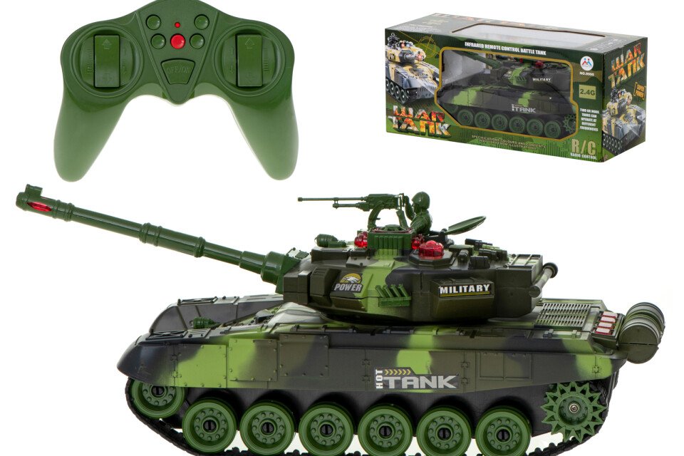 Gyermekjáték - zöld tank