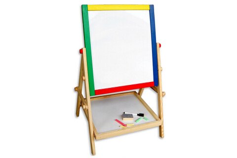 Tabla magnetica multifunctionala fata-verso cu creta 49 cm
