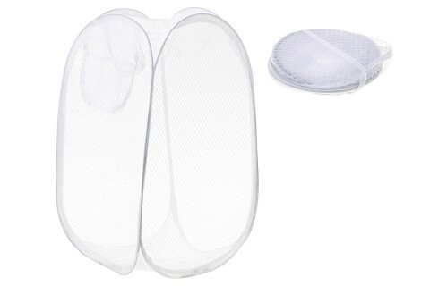 Organizer-Korb für Wäsche, Spielzeug, Kleidung, faltbar, weiß