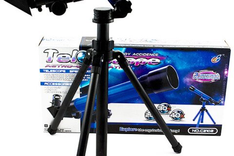 Telescopio didattico con supporto, 20x 30x 40x