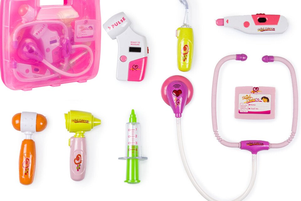 Kit medico in valigetta - rosa chiaro